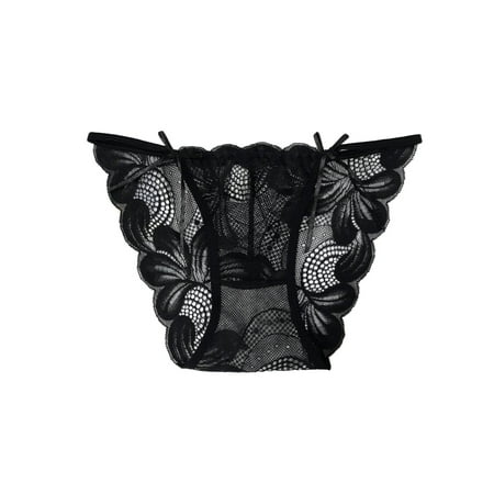 

Womens Panties Double Bow Lace Printing High Waist Bikini Seamless Underwear For Women
