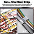 thumbnail image 4 of Boat 25PCS Trailer Wiring Clips Double Sided Clamp Design Stainless Steel Trailer Frame Wire Clips for Kayak Sailboat, 4 of 7