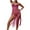 Hot Pink, variant on yillto Women Tank Dress Sleeveless Spaghetti Strap Fringe Beachwear Tunic Long Dresses Crochet Coverups