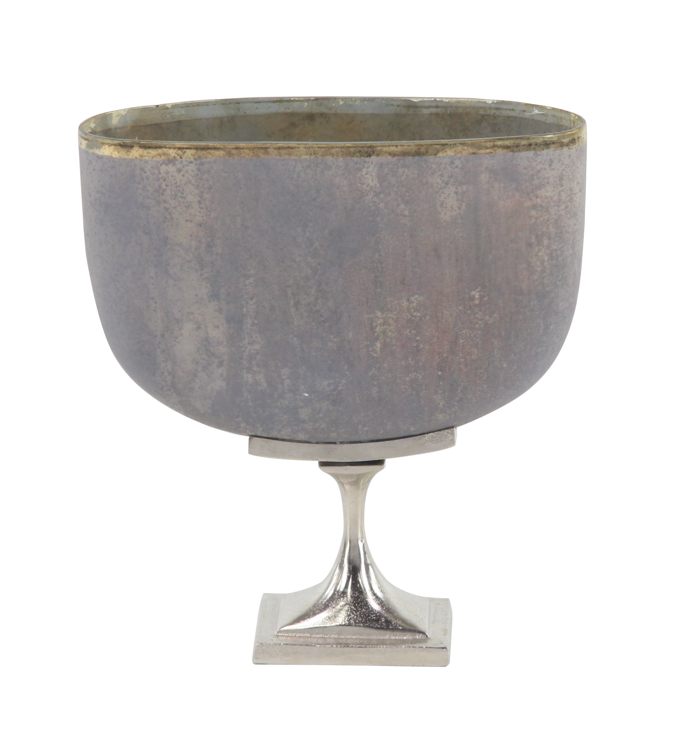 Decmode Contemporary 13 X 11 Inch Glass And Aluminum Decorative