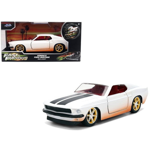 Roman's 1969 Ford Mustang Dirty Version, Fast & Furious Remix - 25th Anniversary - Jada Toys 36394 - 1/32 Scale Diecast Model Car