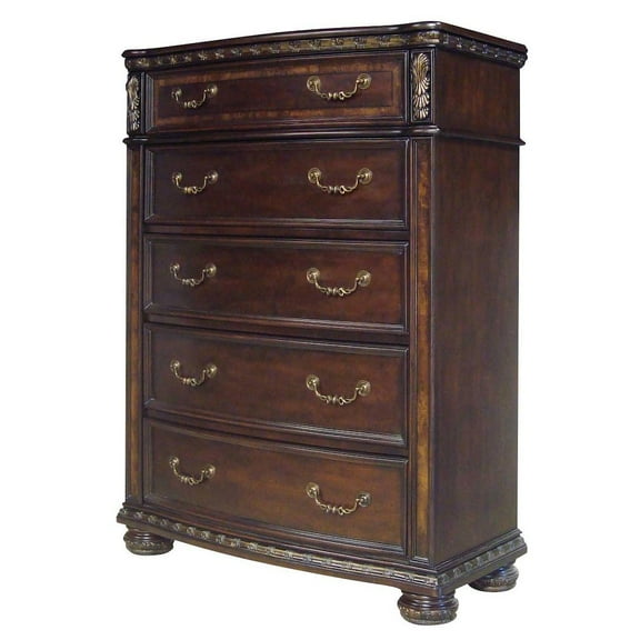 Steve Silver Monte Carlo Rich Cocoa Chocolate 5-drawer Lift Top Chest