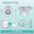 thumbnail image 3 of 2 Pack Shower Knob Handle Kit Compatible with Moen 96797 Chateau Collection, Replacement Shower Knob Handle for Single Handle Bathroom Tub and Shower Handle, Include Screws, Chrome Knob Insert, 3 of 5
