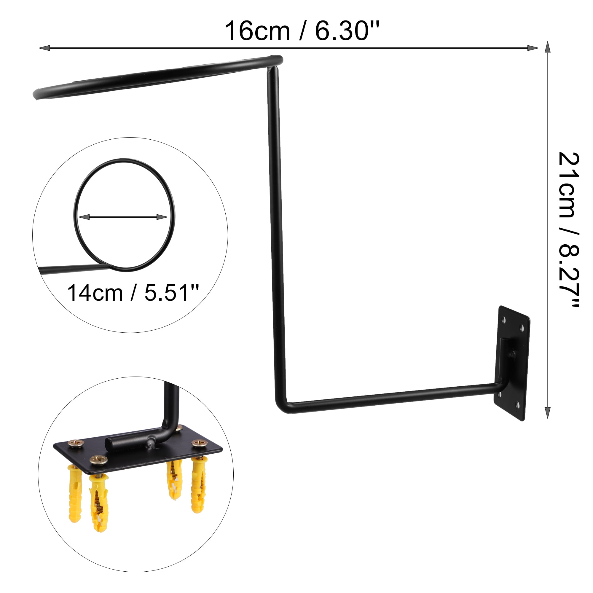 Unique Bargains Motorbike Accessories Helmet Holder Dirt Bike Racing Helmet Hanger Helmet Bags Rack Wall Mounted Hook