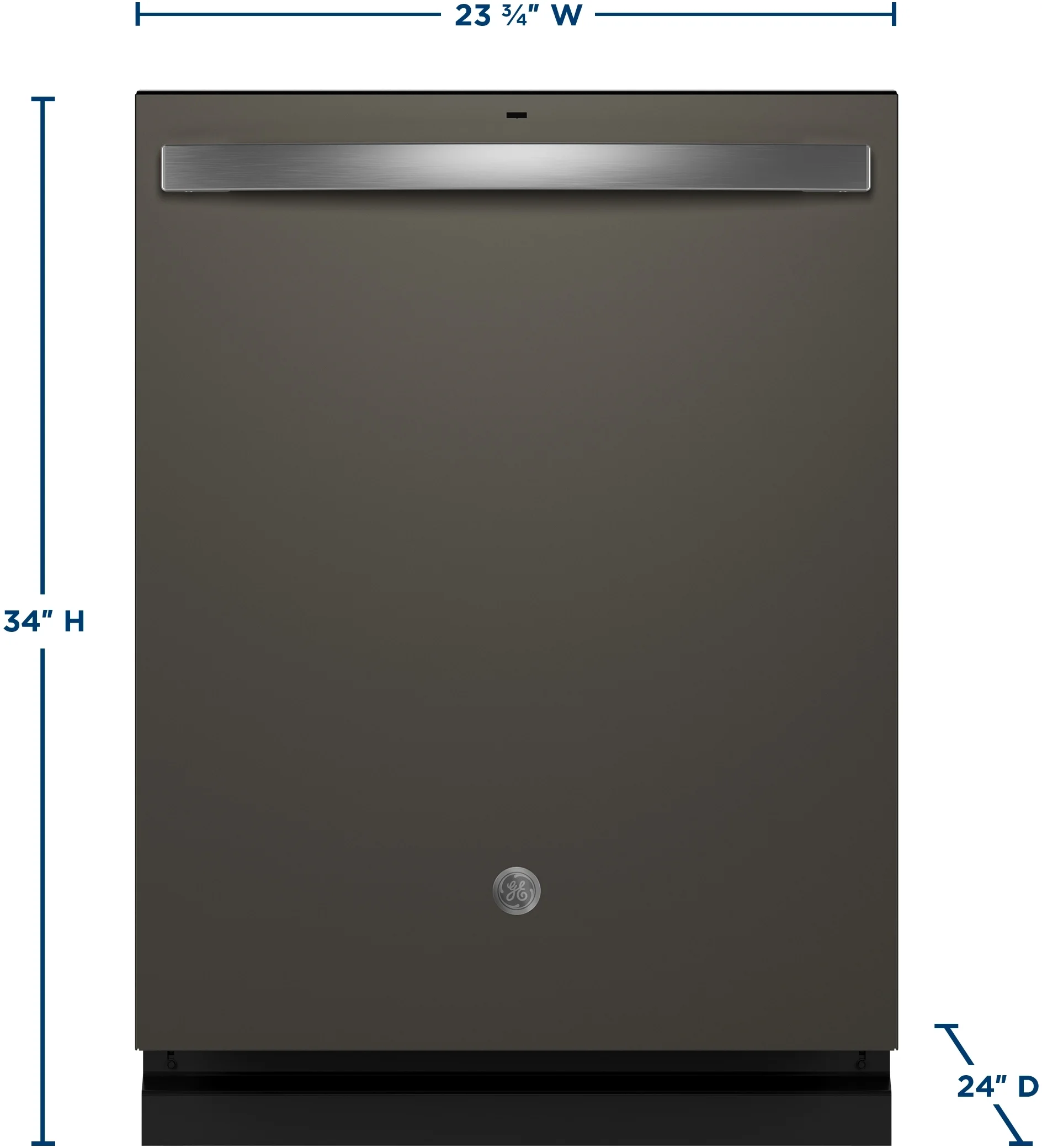 GE Fingerprint Resistant Top Control with Stainless Steel Interior Dishwasher with Sanitize Cycle GDT650SMVES