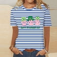 thumbnail image 2 of Camisetas Casuales de Mujer Nueva Moda Impresa Cuello Tripulado Manga Corta, Top Ligero para Diario Y Fiesta, 2 of 4