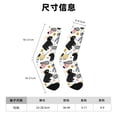 thumbnail image 3 of Fotbe Funny Puppy Calcetas Largas con Estampado para Hombre y Mujer – Calcetas de Compresión Transpirables y Elásticas, Viajar y Uso Diario Talla 5-11, 3 of 6