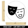 thumbnail image 2 of Acting Comedy Drama Masks Theater Carnival Rubber Stamp for Scrapbooking Crafting Stamping - Mini 1/2 Inch, 2 of 7