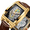 Gold, brown, variant on Stylish Business Watch- Rose Gold & Steel, Skeleton Dial, 30M Waterproof, Luminous Pointer