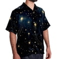 thumbnail image 2 of Virgo Constellation Men's Casual Poplin Printed Button Down Short Sleeve Summer Beach Shirts - Unisex, 2 of 6