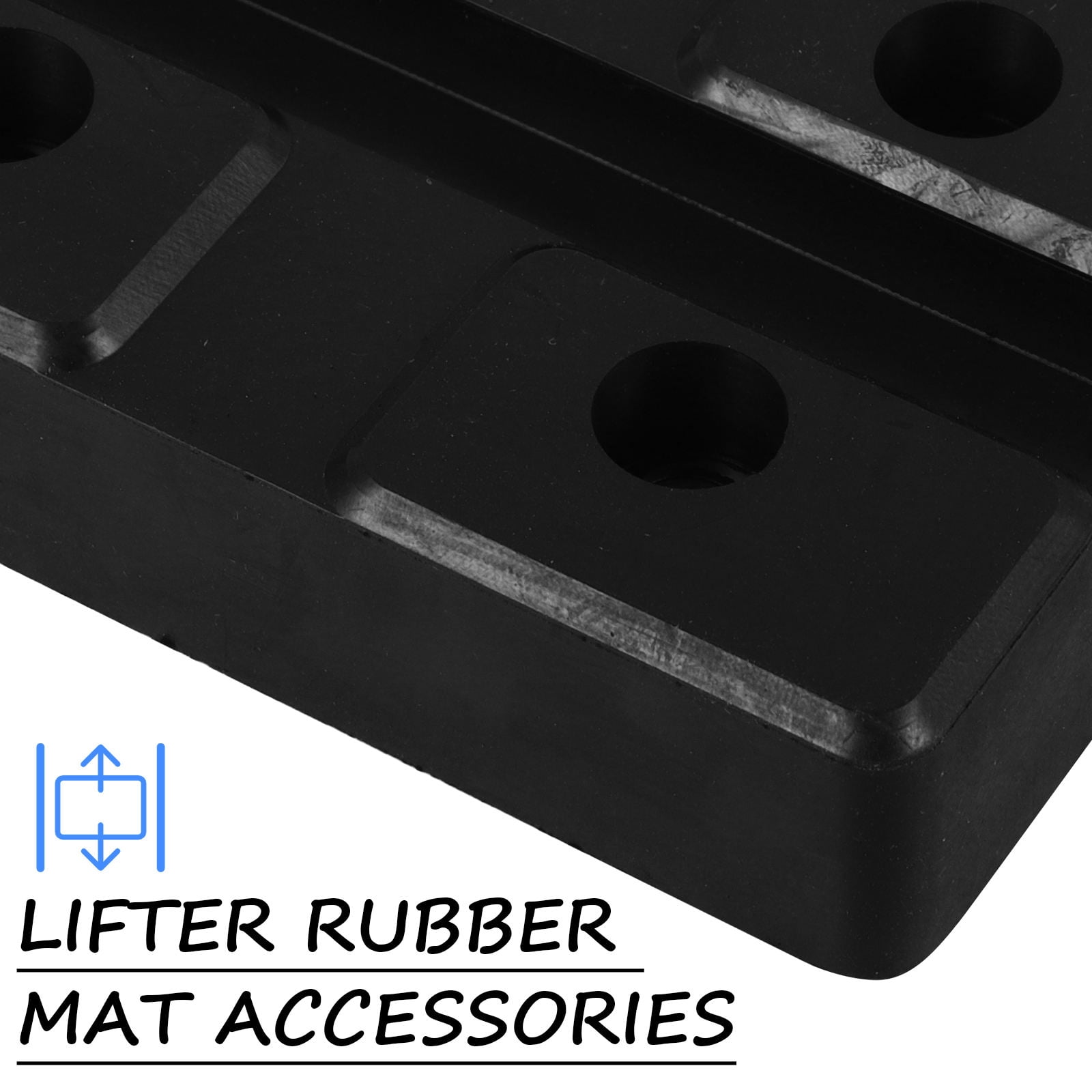 Milisten 4Pcs Black Rubber Jack Pads for Floor Jack Stand Pads Protecting Vehicle Pinch Welds