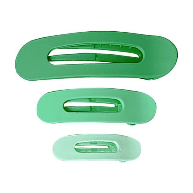 Ganfancp 3Pcs Plana Garra Clips Lay Down Garra Clips para Las Mujeres Plana Pinzas para El Cabello Caimanes Pelo Clips Antideslizante Del Pelo Clips para Las Mujeres Niñas-3 Tamaños Ofertas Flash Liq