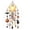 A, variant on 7.9" Glow-in-the-Dark Ghost Halloween Wind Chime with Pumpkin Bell Accents, Spooky Hanging Ornament for Outdoor Porch Garden Yard Patio Halloween Decorations