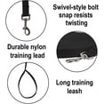 thumbnail image 5 of Dog/Puppy Obedience Recall Training Agility Lead - 15ft 20ft 30ft 50ft 100ft Leash Great for Training, Play, Camping, or Backyard Black, 5 of 7
