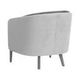 thumbnail image 4 of Sunpan Barry 17.50" Modern Fabric and Wood Lounge Chair in Antonio Charcoal, 4 of 4