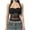 *Black, variant on VBVC Women's Sexy Lace Crop Tank Tops,Womens Slimming Backless Tie-Up Halter,Ladies Sleeveless See-Through Camisole,*Black,Size L
