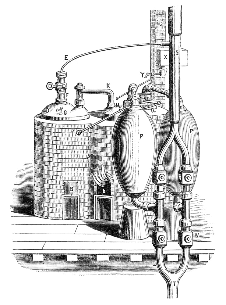 Steam Engine 1698. Nthe First Commercially Successful Steam Engine