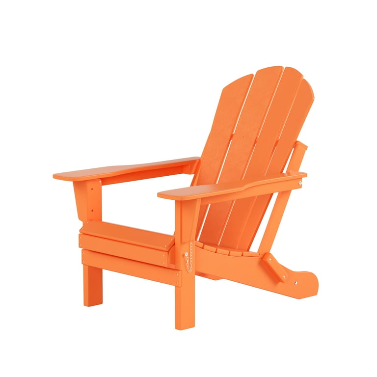 Paradise Outdoor Folding Poly Adirondack Chair Set of 4