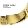 thumbnail image 5 of PINHEN Metal Strap Compatible with Apple Watch Strap, 38mm 40mm 41mm Stainless Steel Replacement Band Bracelet Compatible with iWatch Series 8/7/6/SE/5/4/3/2/1 Strap, Gold, 5 of 9