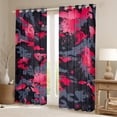 thumbnail image 2 of Homewish Modern Pink Camouflage Curtains Pack of 2 (42x84 Each) for Kids, Aesthetic Watercolor Curtains Blackout, Fashion Artwork Splatter Bedroom Curtains, Living Room Curtains Decor, 2 of 6