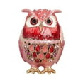 thumbnail image 2 of Kuntesetty Jewelry Trinket Box Owl Decor Artwork Elegant for Earrings Necklaces Dresser Pink, 2 of 9