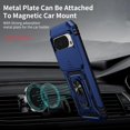thumbnail image 3 of for Google Pixel 9 Pro XL Case with Camera Lens Cover, HD Screen Protector, 10 FT Military Grade Drop Protection, Magnetic Ring Holder Kickstand Protective Phone Case, Navy Blue, 3 of 13