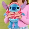 thumbnail image 3 of Large Disney Stitch Plush with Heart Hoodie for Valentine's Day, 13", Ages 2+, 3 of 7