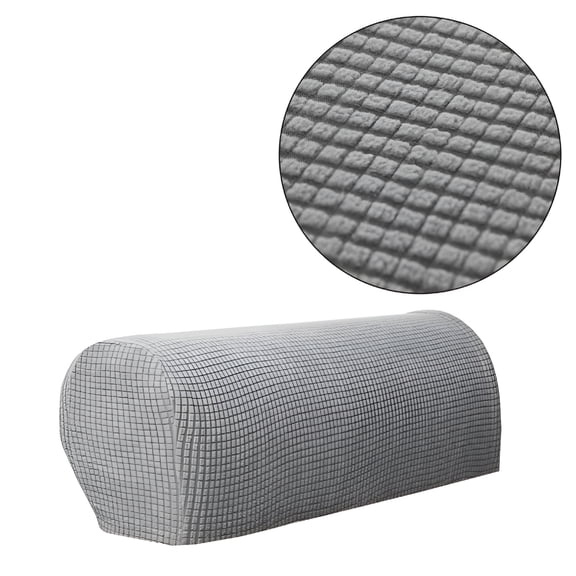 AUQ 1Pair Removable Armchair Protector,Armrest Stretch for Sofa Couch,Chair Arm Covers,Couch Arm Covers,Gray