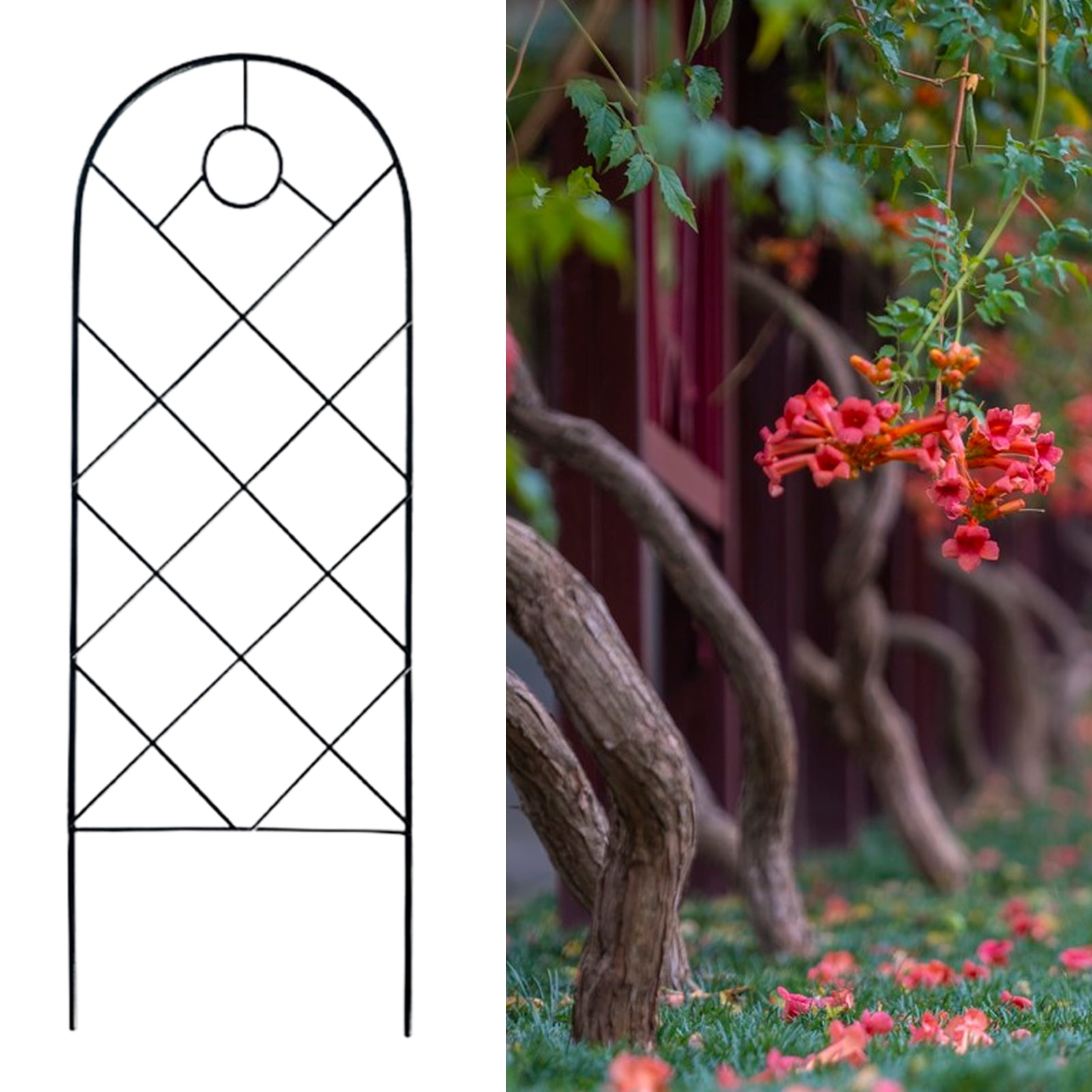 AYYUFE Plant Climbing Support Universal Weather Resistant Reusable Lightweight Climbing Plants H Potter Garden Trellis for Garden