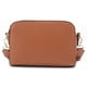 thumbnail image 2 of Bandolera EVVE Trendy con triple cremallera pequeña de piel vegana color tostado, 2 of 6