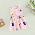 thumbnail image 4 of LUOGENLI Girls Dresses Size 14-16 Party Wear Summer Thin Round Neck Sleeveless Cute Fashion Print Girls Princess Dress Girls Dresses Size 7-8 Graduation Dresses for Girls 12-14 100, 4 of 9