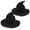Black, variant on 2 Pack Halloween Witch Hat, Wool Blend Knitted Wizard Hat with Wide Brim, Foldable Costume Accessory for Party Cosplay and Holiday Dress Up, Red