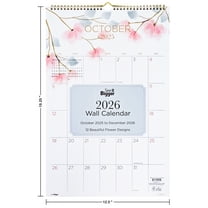 See it Bigger Monthly Wall Calendar Medium (12.5 X 19.25) 15-Month, Oct 2025-Dec 2026