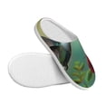 thumbnail image 3 of Lsque Hummingbird Floral Paradise Pattern Womens Comfort Cotton on Scuff With Memory Foam and Anti-skid Sole Slipper-46/47, 3 of 7