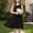 Black, variant on Girls Sleeveless Stretchy Dress Summer Trendy Solid Round Neck Swing A Line Dress School Recital Dance Dress with Pocket Blue 14-15 Years