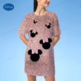 thumbnail image 1 of New Hot Ladies Fashion Casual Loose Midi Dress Ladies Casual Knee length Skirt Cute Disney Mickey Mouse 3D Print T Shirt DressXL Gao Jinjia LED, 1 of 2