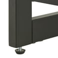 thumbnail image 4 of Weston Home Nadian Wood and Black Metal One Drawer End Table, Oak, 4 of 10