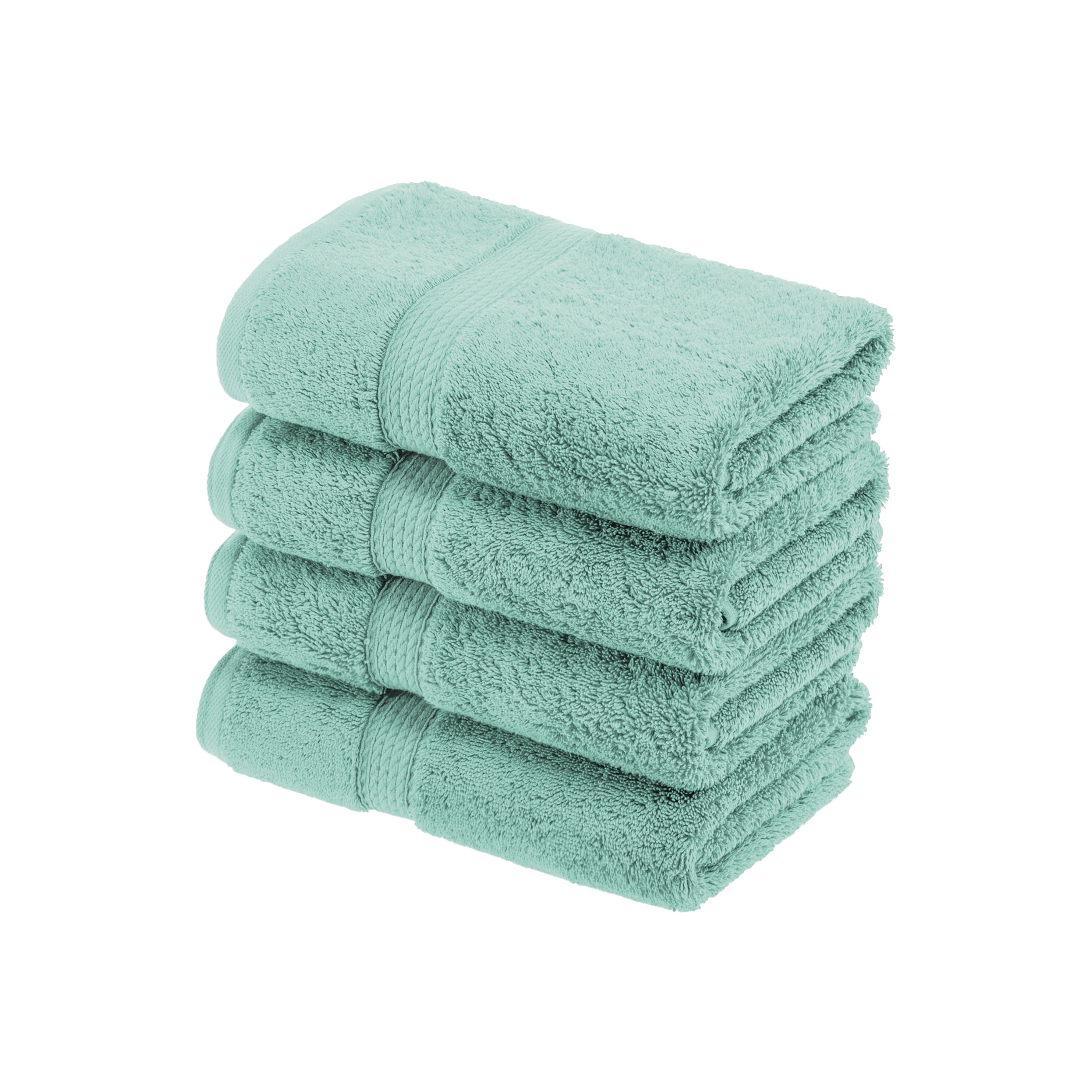 Superior Egyptian Cotton 4-pc. Hand Towel Set Turquoise