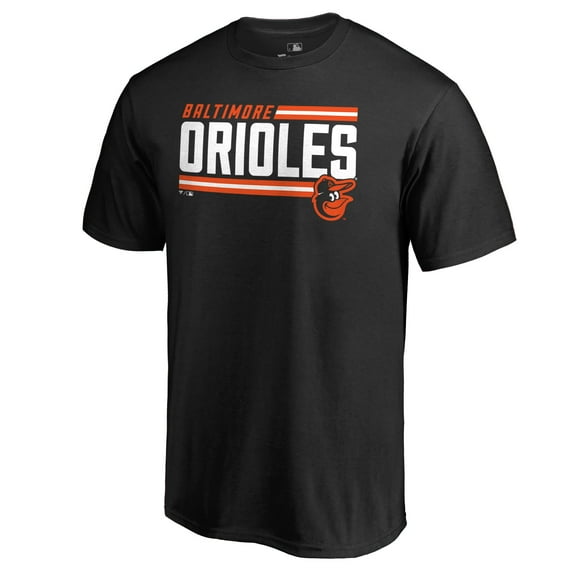 Men's Black Baltimore Orioles Onside Stripe T-Shirt