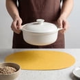 thumbnail image 4 of Unique Bargains 4pcs Faux Leather Placemats Yellow 17.5"x12.8", 4 of 6