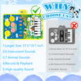 thumbnail image 6 of Richgv Upgraded Baby Toys for 1 Year Old Boys Girls, 2 in 1 Musical Toys Toddler Piano & Drum Mat with 2 Sticks, Learning Floor Blanket Gifts for 1 2 3 4 Year Boy Girl for Birthday Christmas, 6 of 14