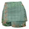 thumbnail image 7 of Wxolcjlv Womens Vintage Floral Print A Line Mini Skort High Waist Stretch Fit Sport Built‑In Shorts Tennis Bottoms, 7 of 7
