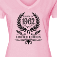 thumbnail image 4 of Inktastic Born in 1962 Limited Edition Women's V-Neck T-Shirt, 4 of 5