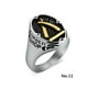 thumbnail image 4 of Anillo Vintage Unisex Qarigey Boda Compromiso Celebración Moda, 4 of 6