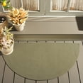 thumbnail image 3 of SAFAVIEH Braided Rishika Solid Machine Washable Reversible Area Rug, Sage, 2' x 4' Half Moon, 3 of 12