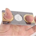 thumbnail image 5 of Double-edged Portable Smoking Square Stainless Steel Cigar Cutter New Metal Classic Guillotine Scissors Gift (Black gold), 5 of 7