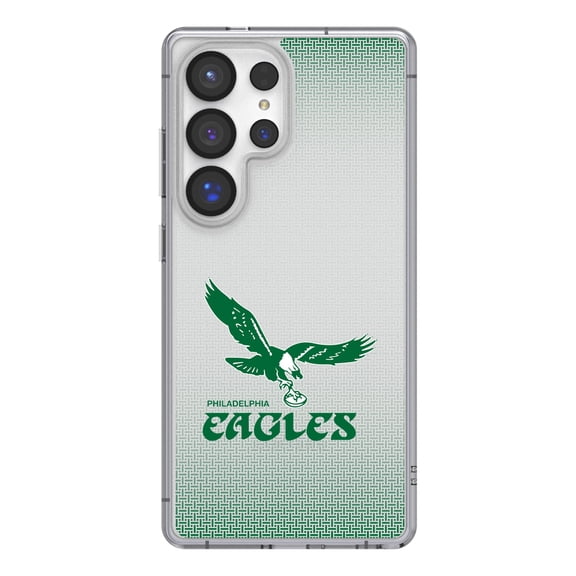 Philadelphia Eagles Linen Logo Galaxy Clear Case