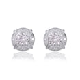 thumbnail image 3 of Daily Boutik 4.72 Ctw White Moissanite Sterling Silver Stud Earrings For Women, 3 of 7