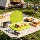 thumbnail image 4 of Large Semi Circular Double-Sided Plastic Cutting Board Kitchen Chopping Board For Countertop, 4 of 6
