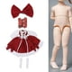 thumbnail image 4 of Ropa de muñeca , ropa para muñeca bebé 1/6, disfraz, faldas de muñeca para Ob24 Chaleco Rosa Rojo Zulema trajes de vestir de muñeca, 4 of 8